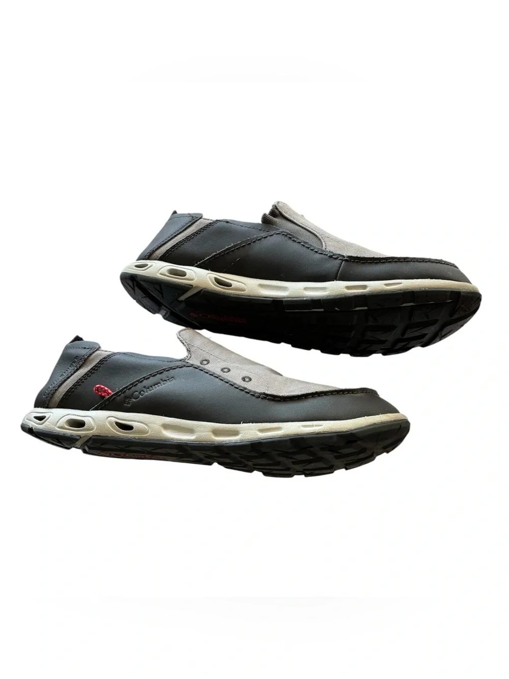 Columbia Bahama Vent PFG Boat Shoes Beach Boating Fishing Gray Blue Size 9.5